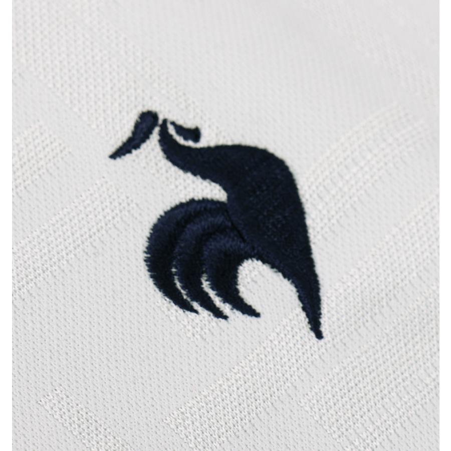 【新作・新着商品！】チェックジャガード半袖モックネックシャツ 大きいサイズ メンズ LE COQ SPORTIF GOLF  グレーの画像