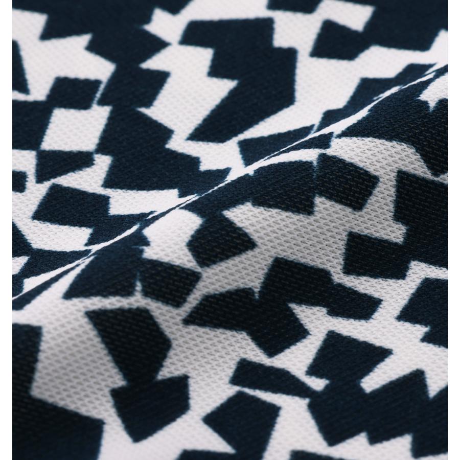 【新作・新着商品！】ミナモ柄半袖シャツ 大きいサイズ メンズ LE COQ SPORTIF GOLF  ネイビーの画像