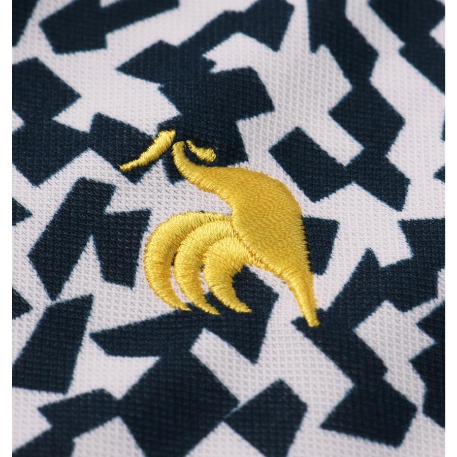 【新作・新着商品！】ミナモ柄半袖シャツ 大きいサイズ メンズ LE COQ SPORTIF GOLF  ネイビーの画像