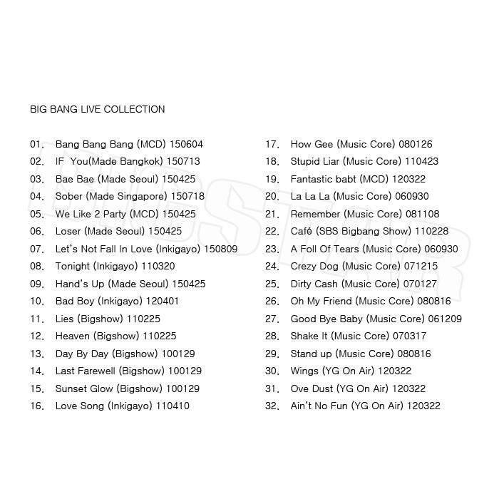 K-POP DVD BIGBANG LIVE COLLECTION ビッグバンDVD : BIGSTAR K-POP DVD BIGBANG LIVE COLLECTION ビッグバンDVD : BIGSTAR