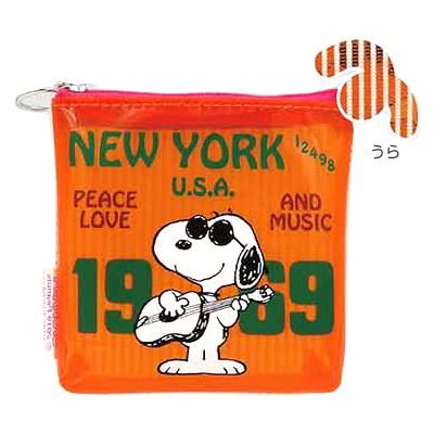 スヌーピー Snoopy カラーコインケース オレンジ Spv 350 177 ビッグスターネットショップ 通販 Yahoo ショッピング