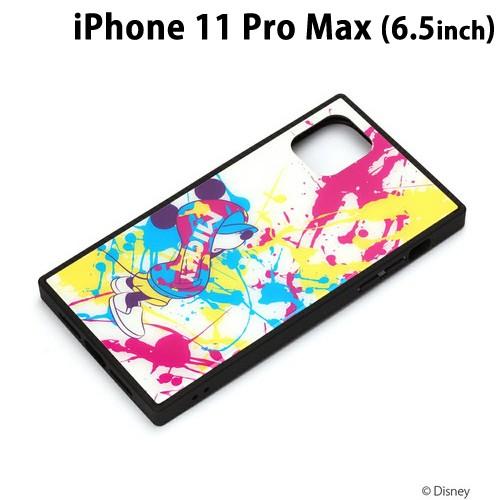 □ ディズニー iPhone11 Pro Max (6.5インチ) ガラスハイブリッドケース ミッキーマウス/スプラッシュ　PG-DGT19C03MKY (メール便送料無料)｜bigstar