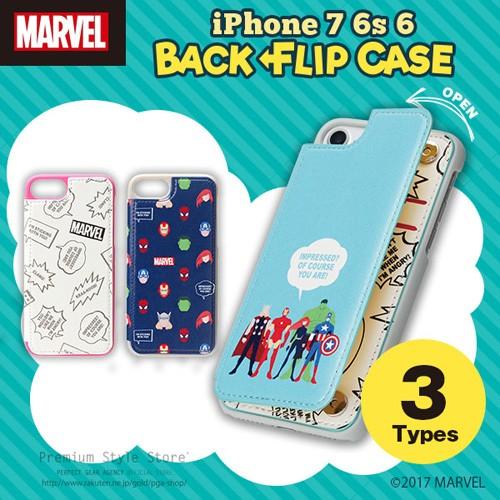 Marvel Iphone7 Iphone6s Iphone6 4 7インチ 専用 バックフリップケース マルチキャラクター 256 Ip7mbf ビッグスターネットショップ 通販 Yahoo ショッピング