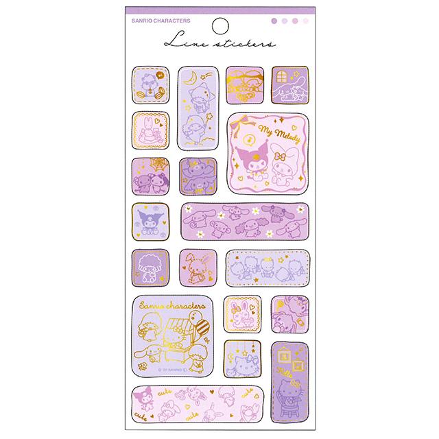 お買得　サンリオ　キャラクターグッズ sanrio（サンリオ） サンリオキャラクターズ ラインステッカーズ
