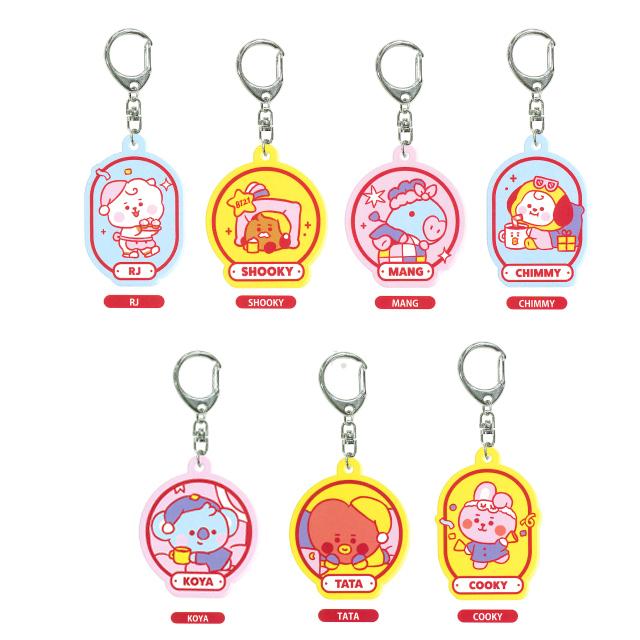 BT21 トレーディングラバーキーホルダー BOX販売（全7種入り) 106446