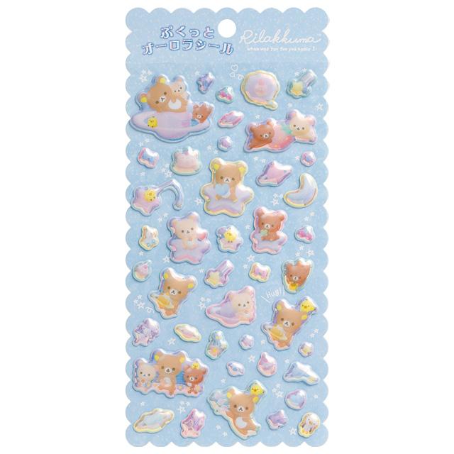 San-X リラックマ シールマーケット ぷくっとオーロラシール San-X リラックマ シールマーケット ぷくっとオーロラシール