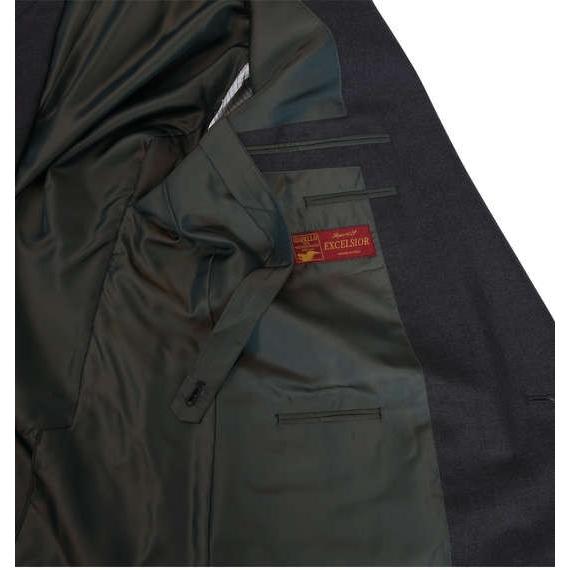 大きいサイズ メンズ ダブル4ツ釦1ツ掛スーツ グレー スーツ