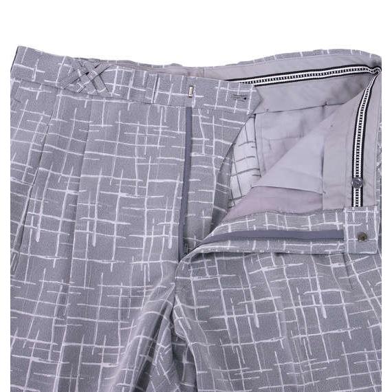 大きいサイズ メンズ セミピークダブル4ツ釦1ツ掛スーツ グレー スーツ