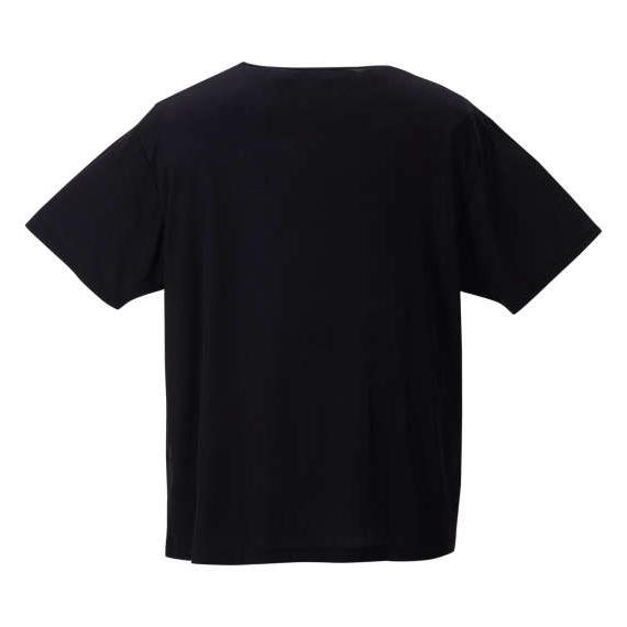 大きいサイズ メンズ De/Ou 消臭クルーネック半袖Tシャツ ブラック｜bigstoreshop｜02