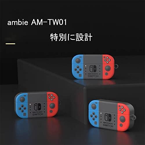 ambie AM-TW01 ケース ストラップ付き カラビナ リング付き かわいい シリコンケース 全面保護 TPU カバー 耐衝撃 傷防止 軽量 防塵 防水 着脱簡単 Ambie Sound｜bigsun7｜03