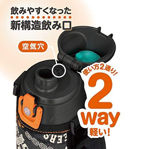 サーモス 水筒 真空断熱2ウェイボトル 0.6L/0.63L ブラックオレンジ FJJ-600WF BKOR｜bigsun7｜04