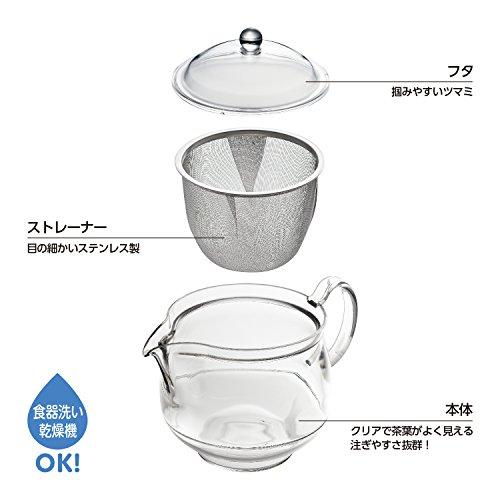 曙産業 軽くて割れない ティーポット 730ml トライタン樹脂 クリアティーポットステンレスメッシュ LLサイズ 日本製 TW-3723｜bigsun7｜03