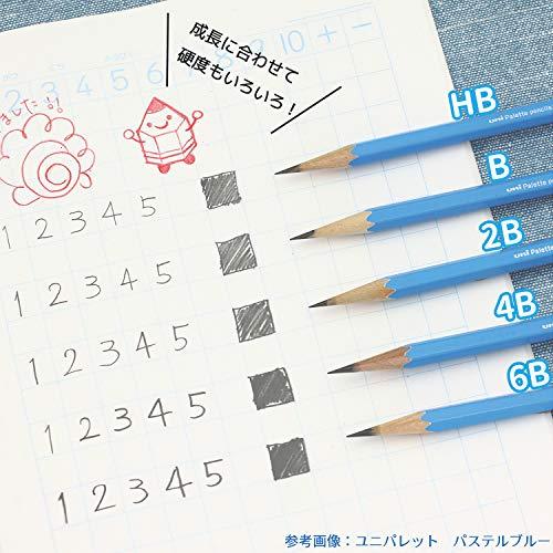 三菱鉛筆 かきかた鉛筆 ユニパレット 2B ミントグリーン 1ダース K56202B｜bigsun7｜05