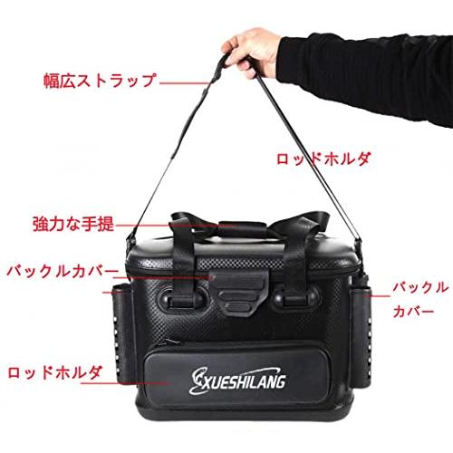 ONORNER 釣り バケツ 釣り用ケース タックルバッグ バッカン ロッドホルダー付き 釣りボックス 多機能 40L 大容量 EVA素材 防災 収納コンテナ タックルバッグ ハ｜bigsun7｜05