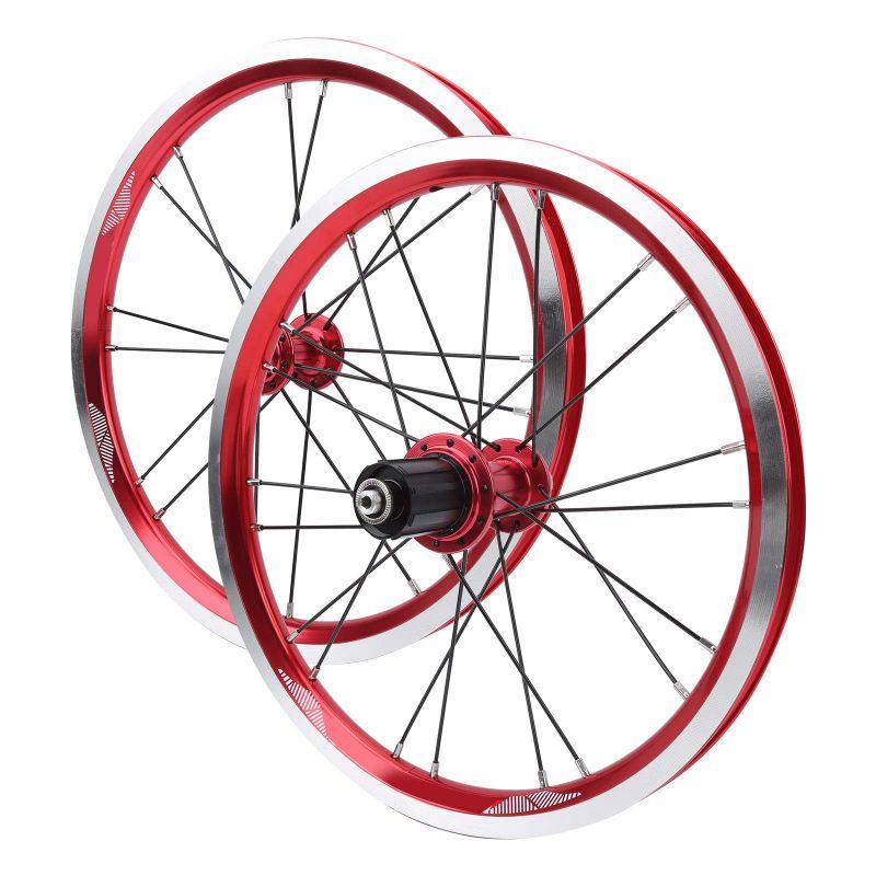 自転車モトクロスホイールセット折りたたみ自転車ホイールセットロードバイクホイールバイクディスクブレーキホイールセットマウンテンバイクディスク