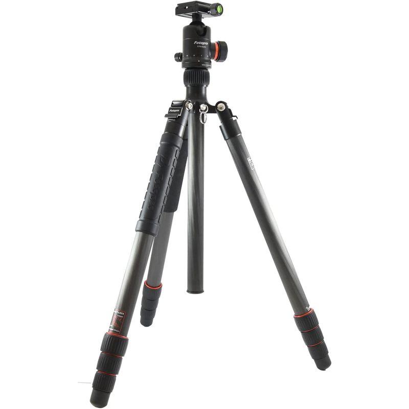 Fotopro カーボン三脚 X-6CN 4段 中型 (28mm) 自由雲台 ケース付