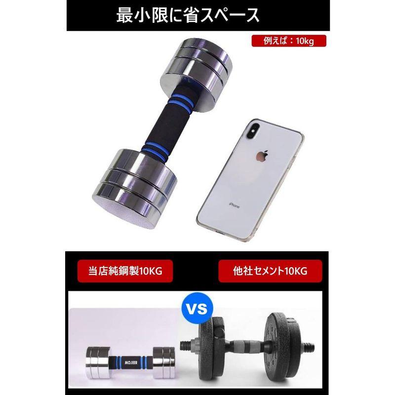 ダンベル 可変式 小型 スチール製 2個セット5kg 10kg 20kg 30kg 40kg