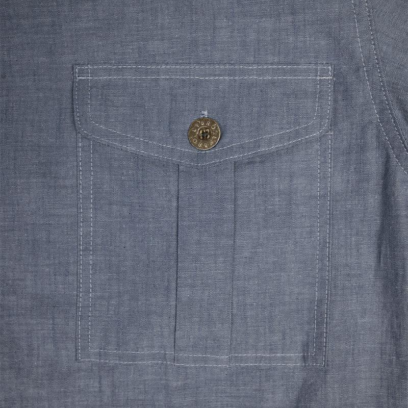 Cabourn ナイジェルケーボン　ベースボールシャツ / S-52 【バランタイン】 BASEBALL SHIRT　ブルー