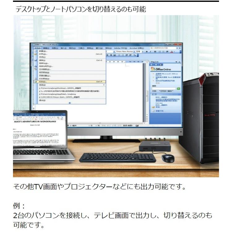 Kvmスイッチ パソコン 自動 切替器 Kvm 切替機 スイッチ Pc 2台用 キーボード マウス モニターを共有 Hdmi対応 Usb接続 パソコン切替器 4k 3d対応 Av周辺機器 H0kvm Big問屋3 通販 Yahoo ショッピング