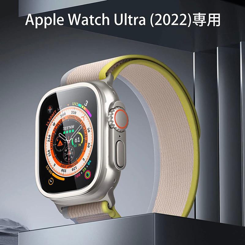 ESR Apple Watch Ultra 2 / Ultra 1 (2023/2022) ガラスフィルム 49mm 専用 ステンレススチールフレーム 強化ガラスフィルム 全面保護 アップルウォッチ 2枚入り｜bigupshop｜02