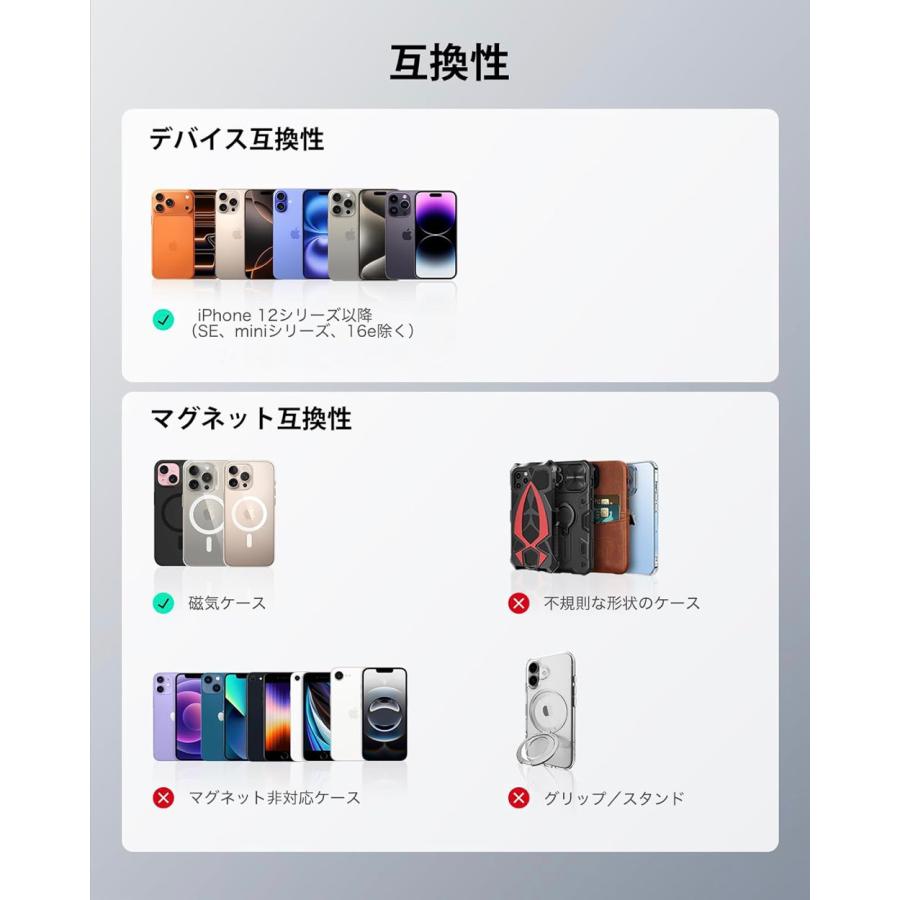 ESR MagSafeカードケース 探す対応 HaloLock Geoウォレットスタンド MagSafe対応 スタンド ウォレット iPhone 17/16/15/14/13/12シリーズ | ESR | 07
