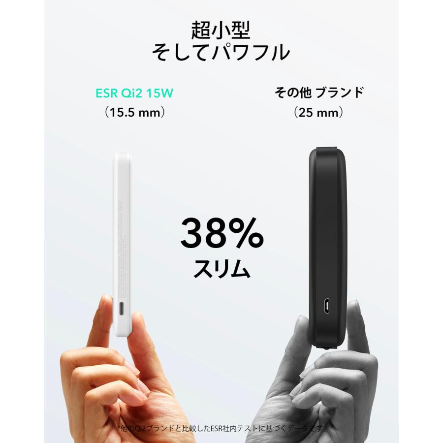 ESR ESR MagSafe対応 モバイルバッテリー スタンド付 5000mAh 15W急速