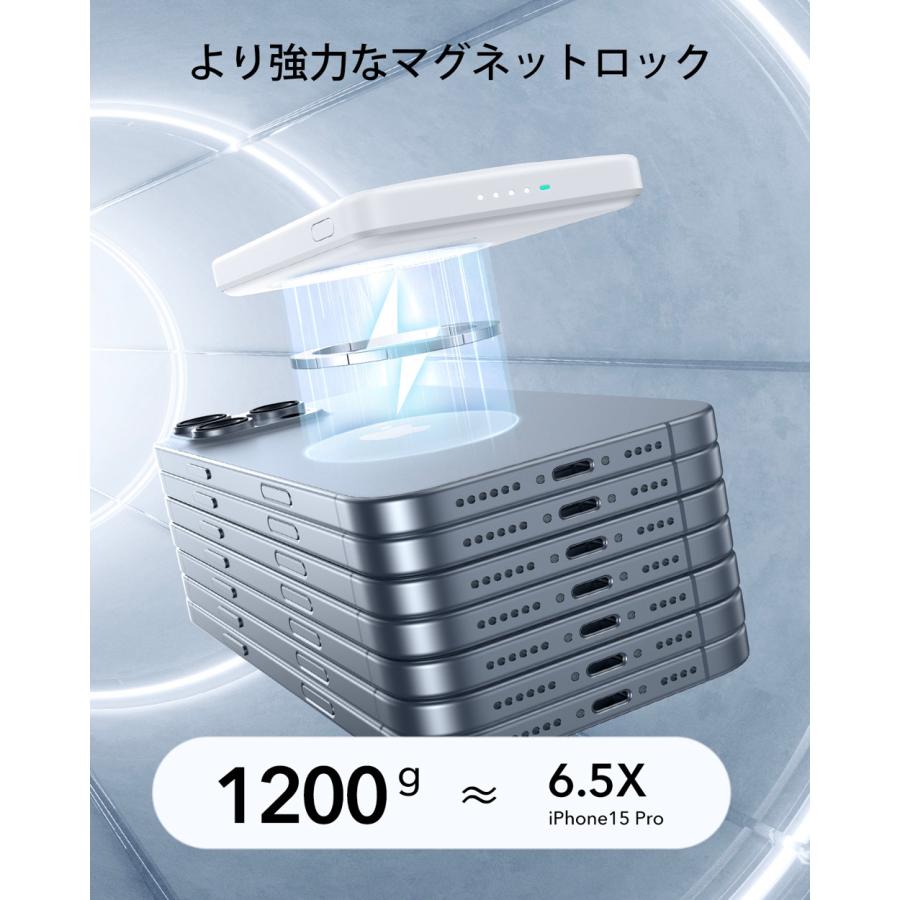 ESR ESR MagSafe対応 モバイルバッテリー スタンド付 5000mAh 15W急速