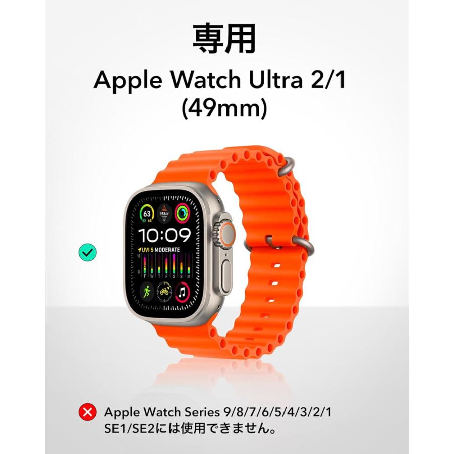 ESR Apple Watch Ultra 2 / 1(49mm) ケース 保護カバー 強化ガラス 