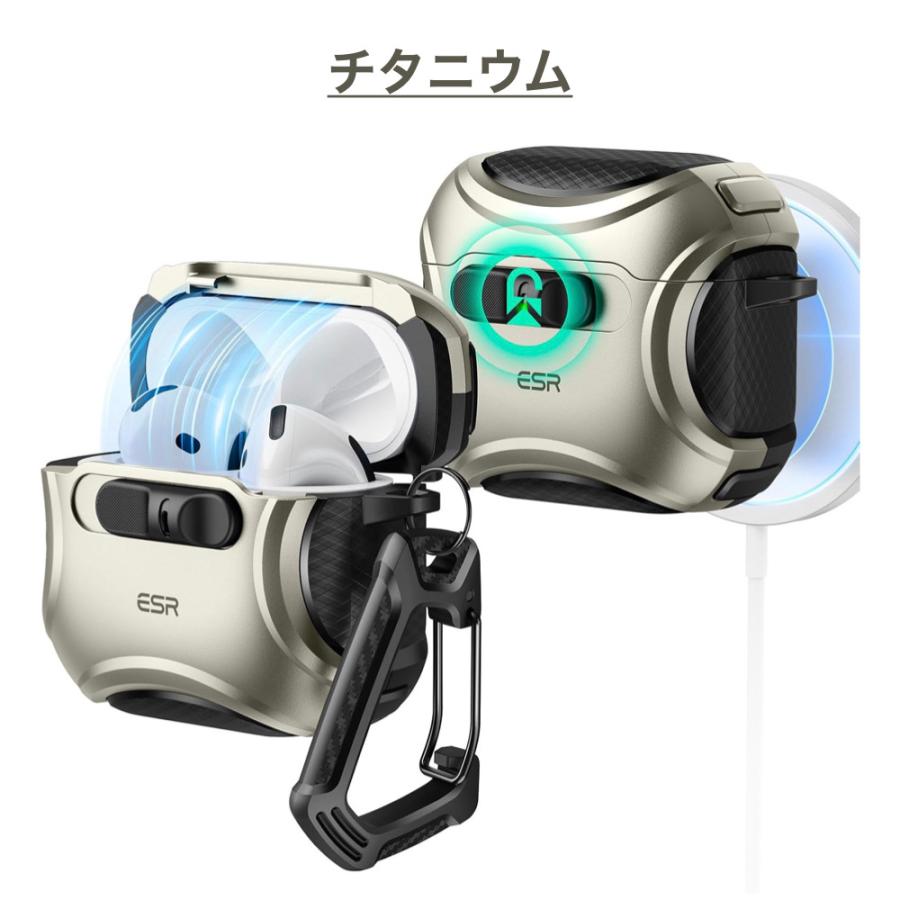 ESR AirPods Pro3 ケース（2025）MagSafe充電 USB-Cケーブル対応