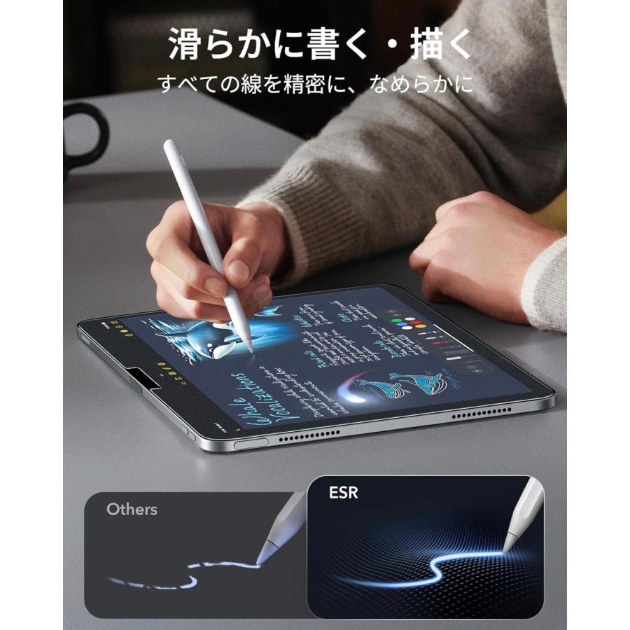 ESR 2枚入り ペーパーライク保護フィルム iPad A16 第11世代/第10世代