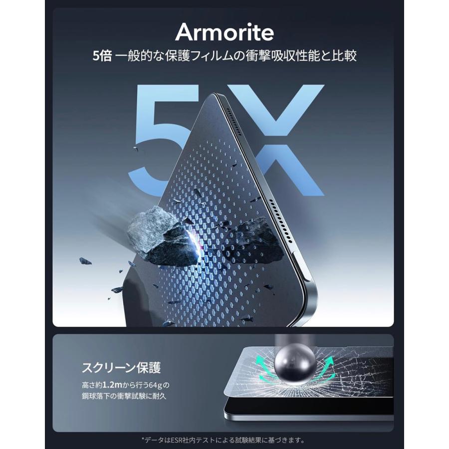 ESR 2枚入り ペーパーライク保護フィルム iPad A16 第11世代/第10世代
