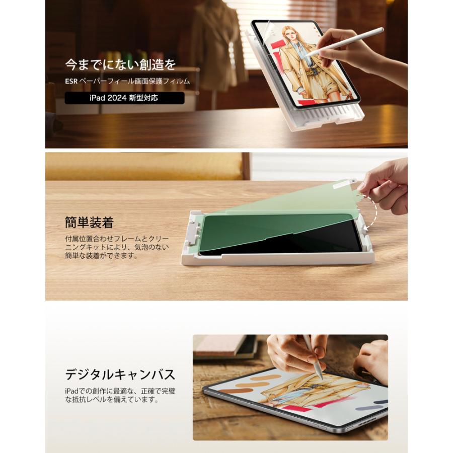 iPad Pro 11 インチ ペーパーライクタブレット フィルム 4枚セット iPad Pro 11インチ 第4世代 フィルム 紙心地 反射防止 上質紙