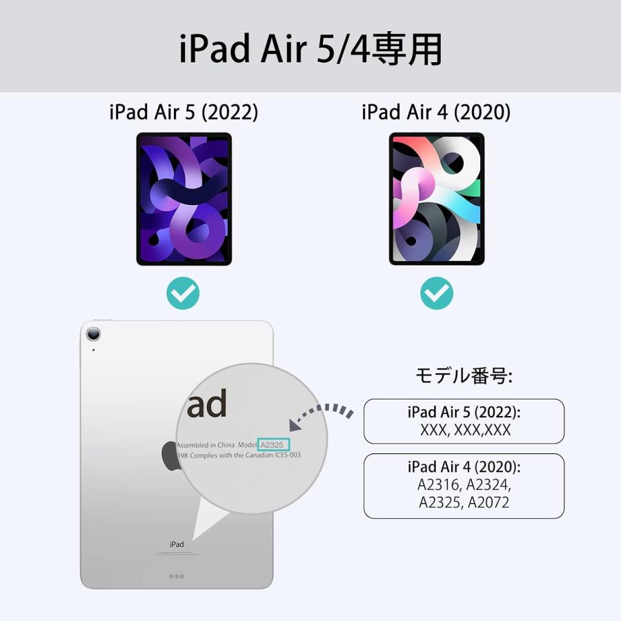 分離式 ESR iPad Pro 11インチ(2022/2021) Air5/4 ケース ハイブリッドケース 取り外し可能なマグネットカバー 調節可能な縦置き/横置きスタンド機能｜bigupshop｜20