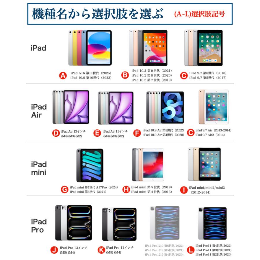 iPad ケース iPad Air11 Pro11(M5/M4) 第11世代 A16 第10世代 第9世代 第8世代 第7世代 第5世代 Air5 Air4 mini7/6/5/4/3/2 Air2 強化ガラスフィルムセット | iPad | 20
