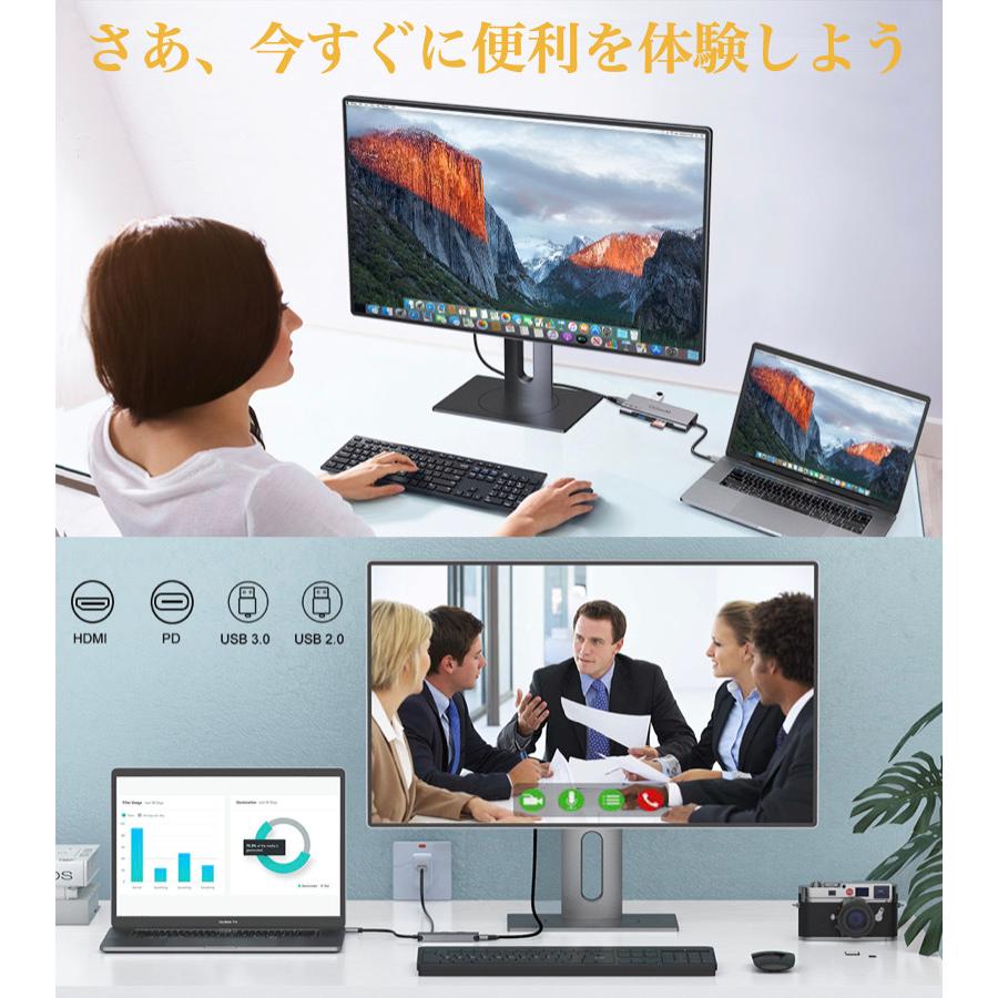 6ヵ月保証 Type-C hub ハブ 7in1 HDMI 4K USB3.0 miroSDカード付 32GB SDカード 変換 ケーブル タイプC ノートPC MacBook PC Mac USB-C iPad Air5｜bigupshop｜11