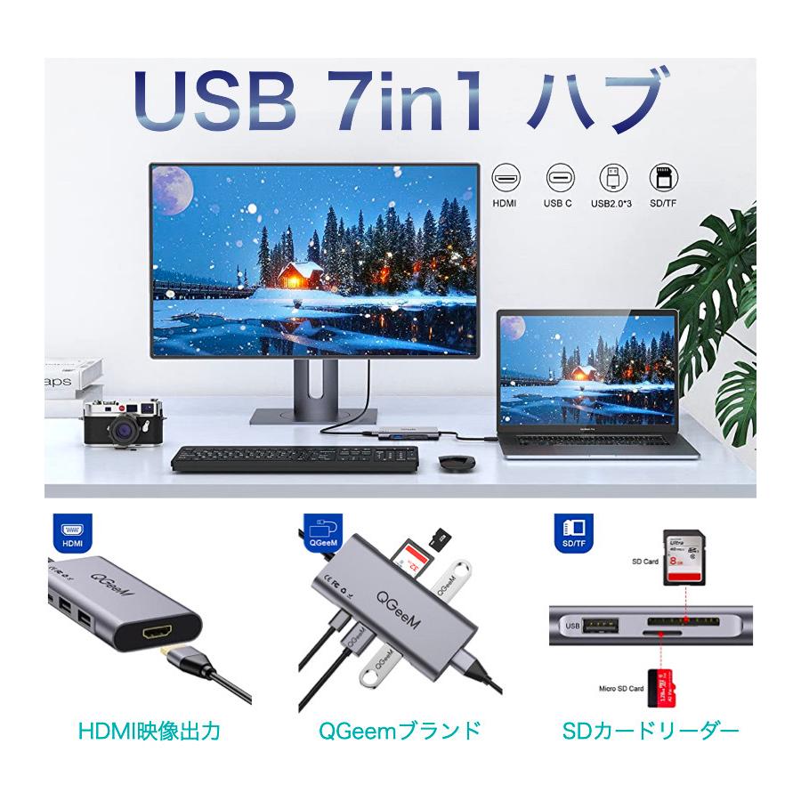 液晶モニター付き多機能USBハブ／SDカードリーダー搭載 液晶モニター付き多機能USBハブ／SDカードリーダー搭載 USB-A接続48+
