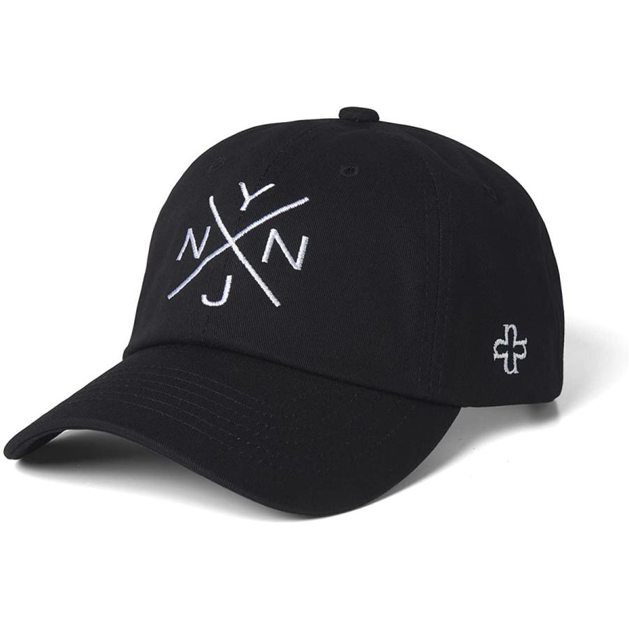 Nynj Cap キャップ メンズ ストリート ファッション ブランド 帽子 帽子 メンズ ビッグリバーヤフーショップ キャップ フリーサイズ Blk 刺繍 在庫有新品