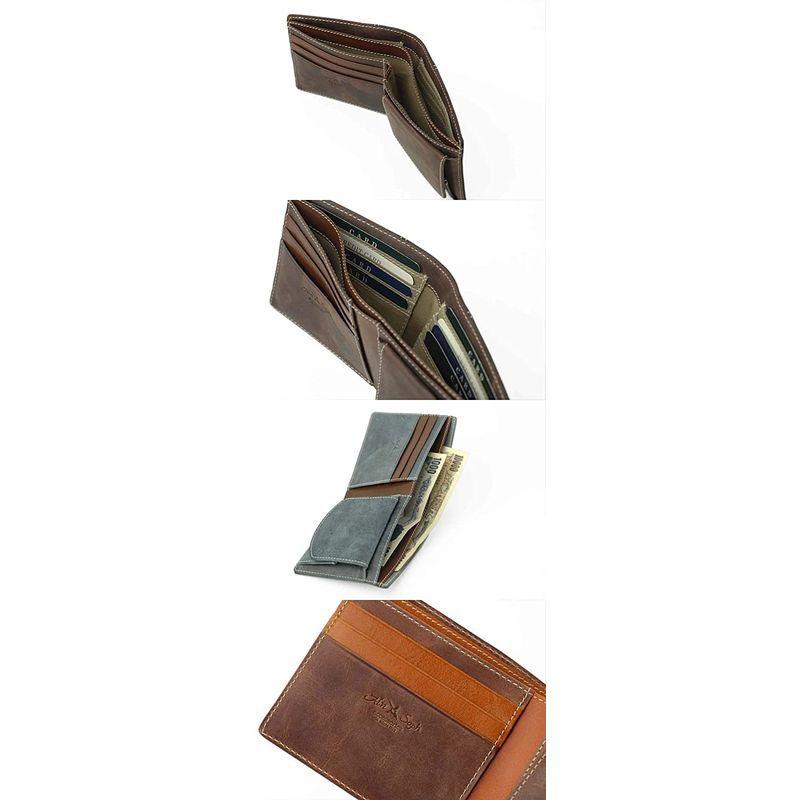 Ain Soph アインソフ レザー 二つ折り財布 HPシリーズ メンズ 財布