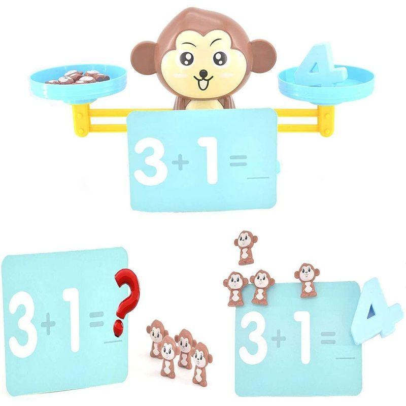 モンキー天秤バランス数学子供知育玩具 ゲームおもちゃ モンテッソーリ 楽しい子供用教育ツール 猿のバランス 期間限定送料無料 モンテッソーリ