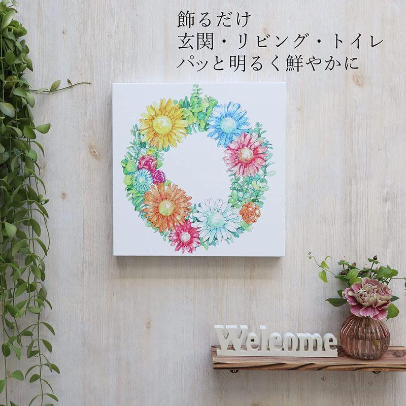 花 絵 インテリア 絵画 幸運を呼ぶ花輪 運気を上昇させる アート 玄関に飾るインテリア 風水 家相 おしゃれ 額入り トイレ 壁掛け ア ビッグウェイブ 通販 Yahoo ショッピング