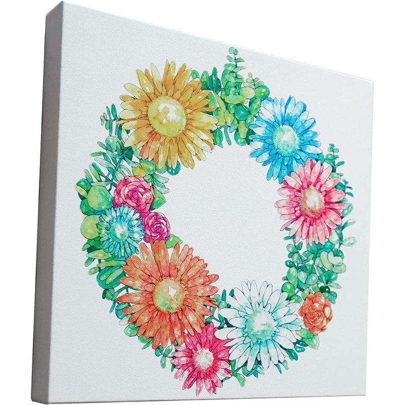 花 絵 インテリア 絵画 幸運を呼ぶ花輪 運気を上昇させる アート 玄関に飾るインテリア 風水 家相 おしゃれ 額入り トイレ 壁掛け ア ビッグウェイブ 通販 Yahoo ショッピング