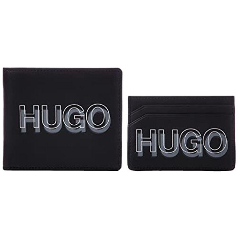 ヒューゴ 財布 HUGOロゴウォレット＆カードケース ギフトセット ONE SIZE ブラック