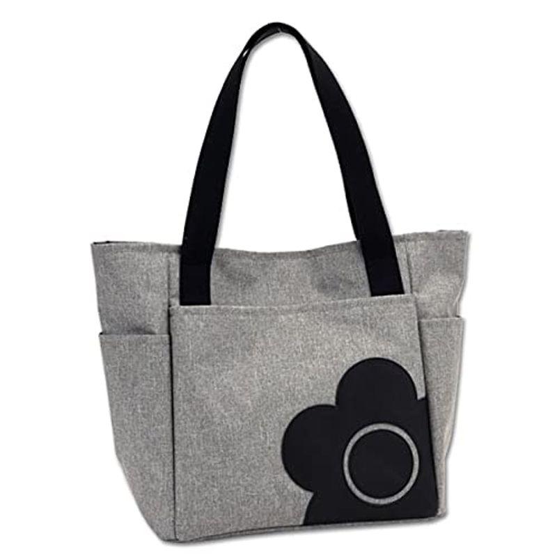 マリークワント デイジーシンプルポケット ビッグウェイブのマリークワント Mary Quant マリクワ マリークアント デイジーシンプルポケット トート グレー レディースファッション ビッグウェイブ