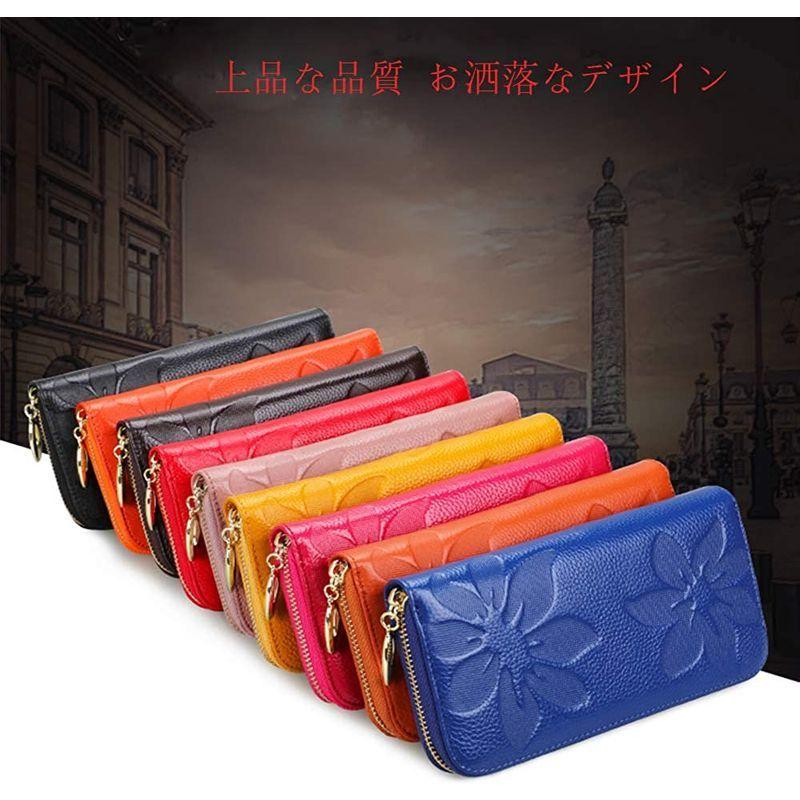 お礼や感謝伝えるプチギフト 長財布 Deelfel ファスナー付 シンプル パスポート入れ 携帯 おしゃれ レディース ロングウォレット オレンジ その他財布 Sustentec Com Br