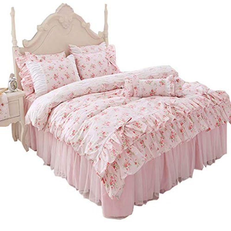 布団カバー ベッドカバー 枕カバー プリンセス ピンク姫系韓風 レース レース フリルデザイン おしゃれ 寝具 姫系 おしゃれ 4点セット 3点セット プリンセス 可愛い ビッグウェイブ アウトレットお値下
