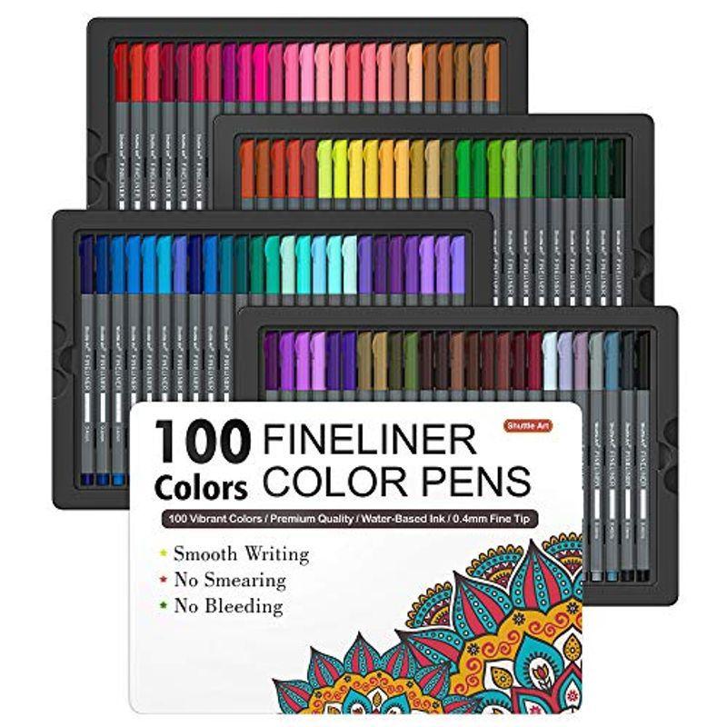Shuttle Art 水性ペン 100色セット 極細ライン 0 4ｍｍ 線画ペン カラーペン 細線書きペン イラストペン ミリペン 漫画用 K25di1uyy1 Www Benimuhendisim Com