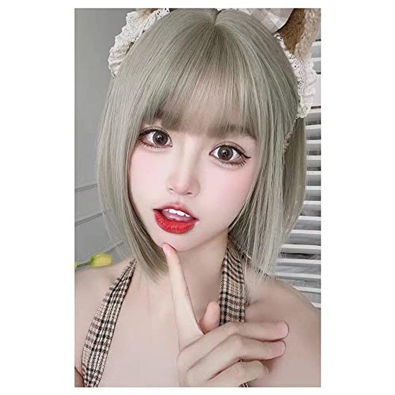 新しい到着 ウイッグ ショート ボブ レディース Wig カツラ ボブショート セミロング ファッション フルウイッグ 小顔 原宿系 おしゃれ 可愛い