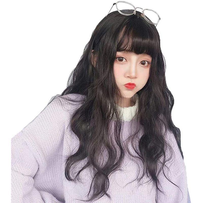 年間定番 風追い少女 ウィッグ ロングウィッグかつらソバージュ ワッフルウェーブwig 人気 元気小顔 ファッション グラマラス 自然な質感