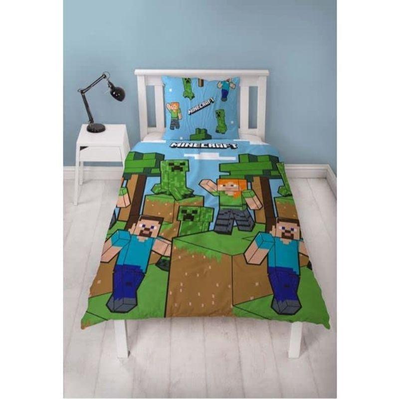 マインクラフト Minecraft シングル ベッドカバー 布団カバー 枕カバー セット リバーシブル シーツ キャラクター 9571 ビッグウェイブ 通販 Yahoo ショッピング