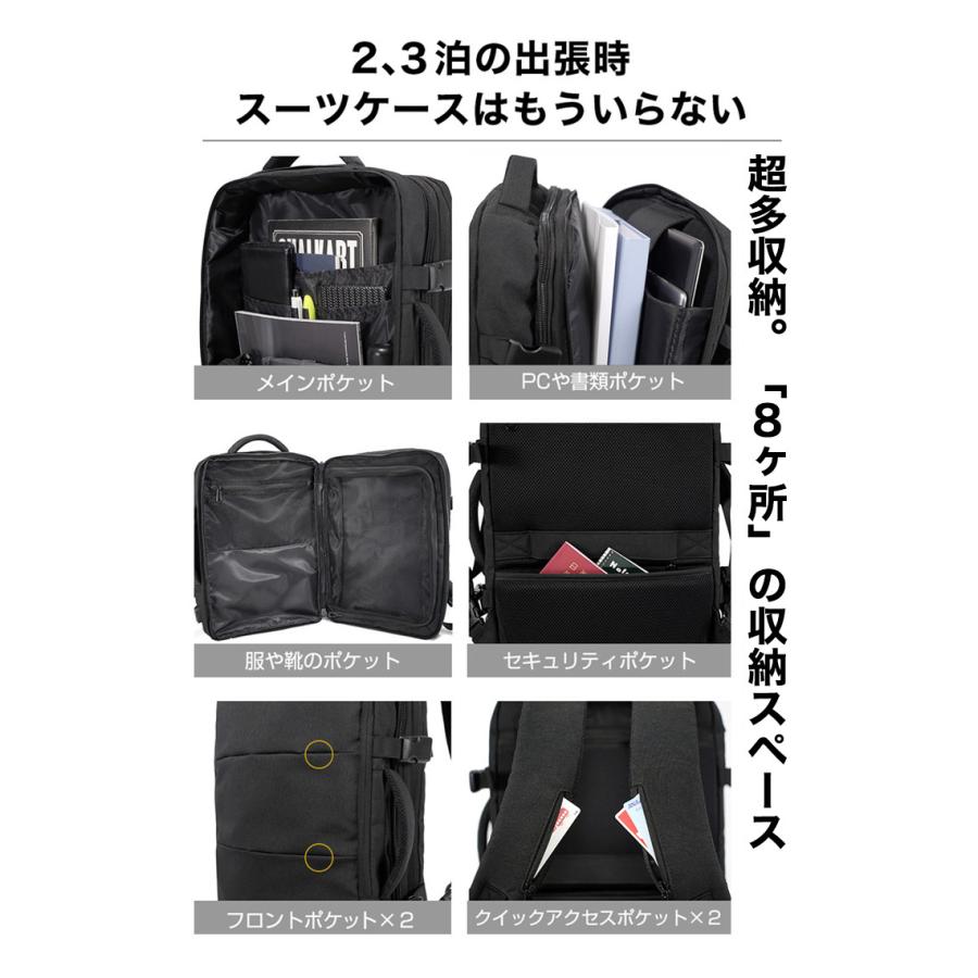 公式 Evoon ビジネスリュック メンズ 大容量 バッグパック 出張 撥水 ビジネスバッグ 送料無料 Evoon11 Evoon 通販 Yahoo ショッピング